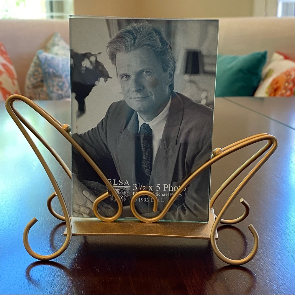 Elsa L, Inc. Gold Tone Wire Frame